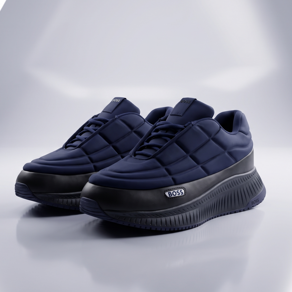 Men TTNM EVO With Knitted Uppers (Dark Blue)