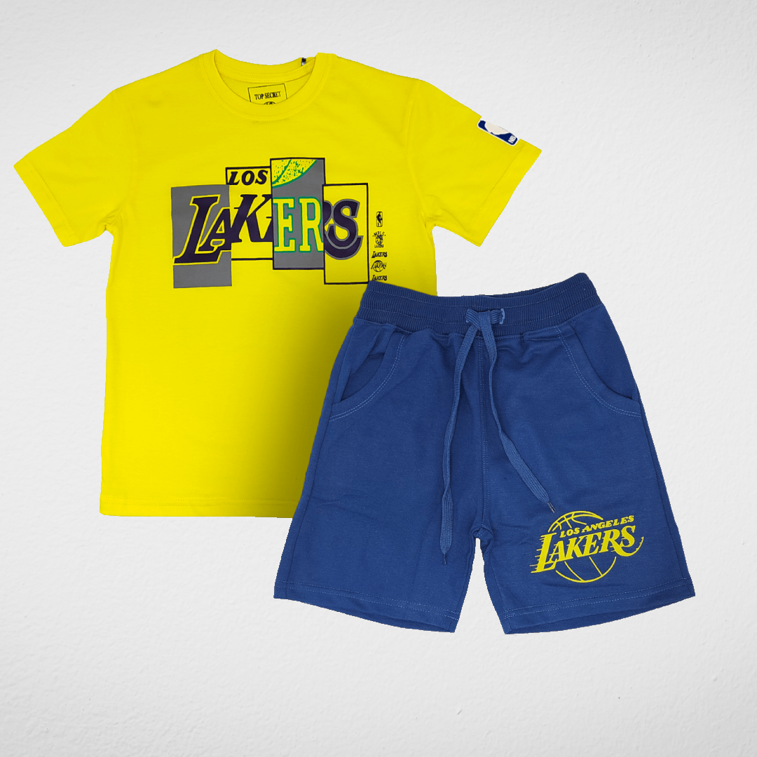 TOP-SECRET Pyjamas Top Secret Boys Summer Pajama - Lakers Yellow