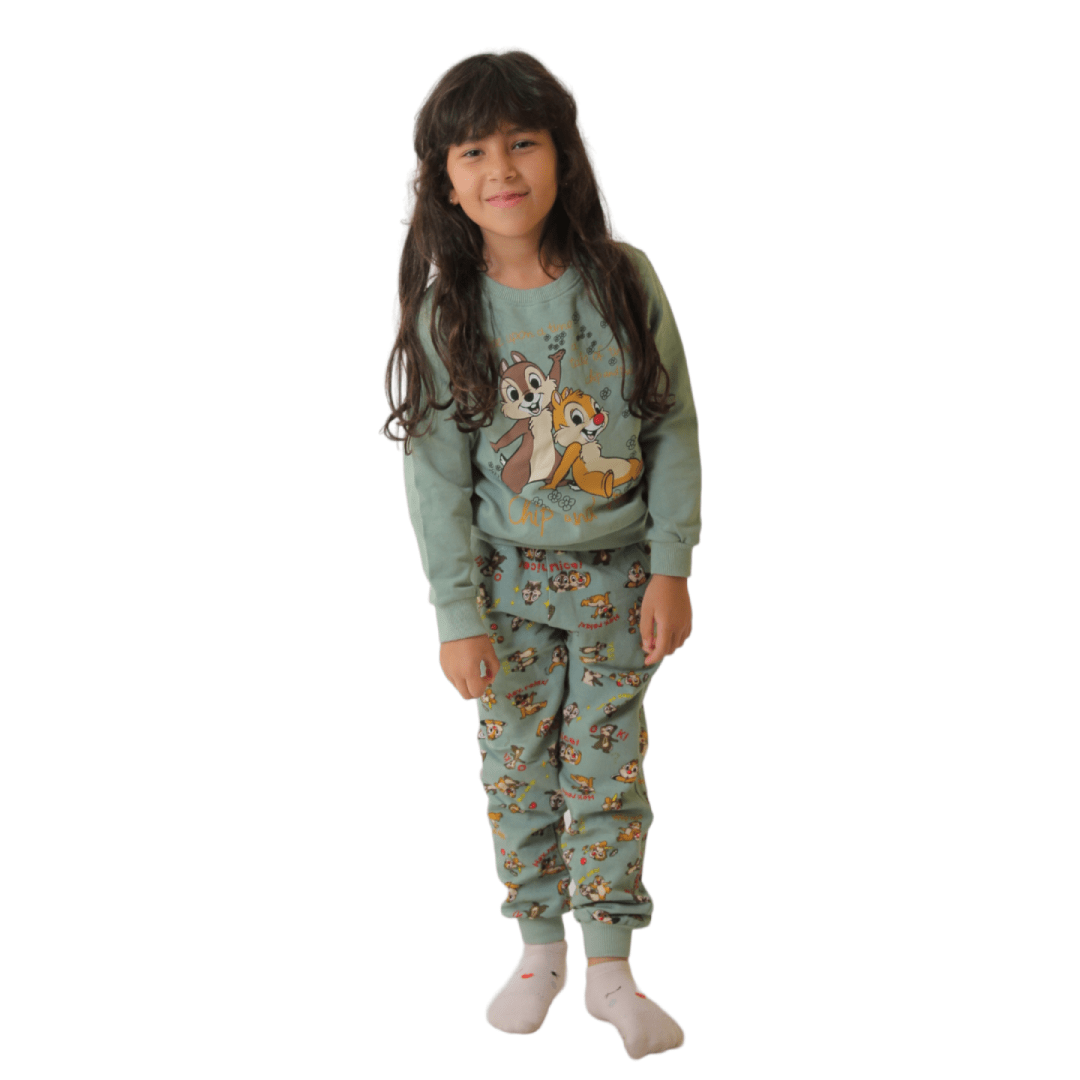 TOP-SECRET Pyjamas Top Secret Girls Pajama - Chip N Dale