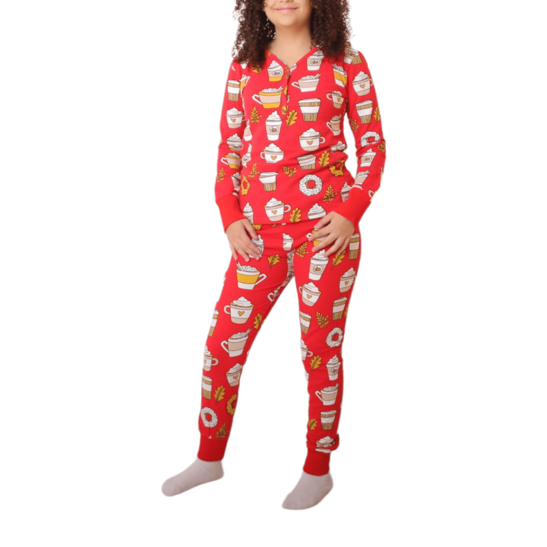 TOP-SECRET Pyjamas Top Secret Teens Pajama - Coffee (Red)