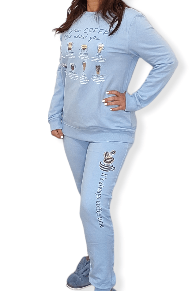 TOP-SECRET Pyjamas Women Pajama - Coffee - (Light Blue)
