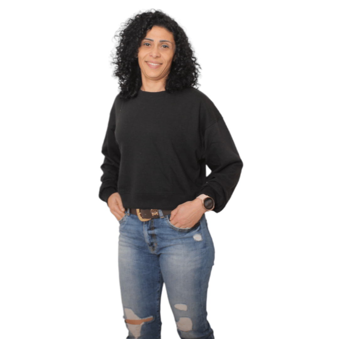 TOP-SECRET Women Pullover Crop-top Women Top Secret - Black