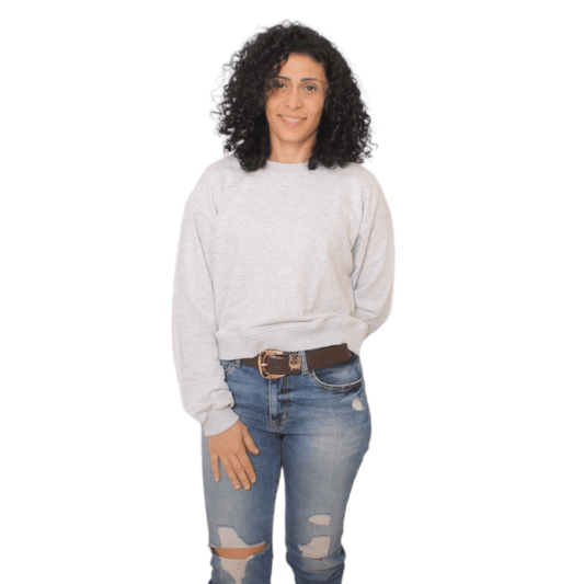 TOP-SECRET Women Pullover Crop-top Women Top Secret - Light Grey