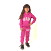 Winter23_KIDS Kids Jacket Girls Set Of Sweatshirt & Pants - Purple