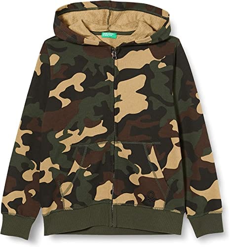 Winter23_KIDS Kids Jacket Kids Zip-Through Jacket - army colored (logo down)