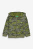 Winter23_KIDS Kids Jacket Kids Zip-Through Jacket - army colored (logo up)