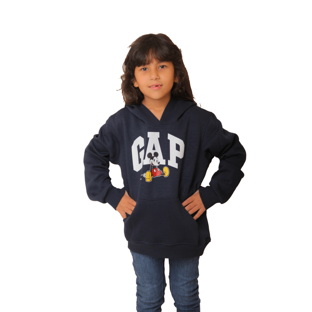 Winter23_KIDS Kids Pajama Girls Sweatshirt GAP & Mickey - Dark Blue