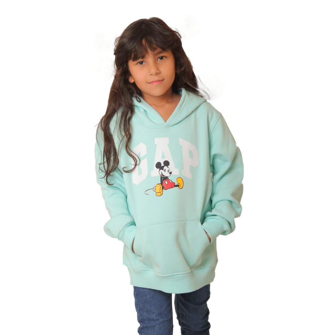 Winter23_KIDS Kids Pajama Girls Sweatshirt GAP & Mickey - Mint