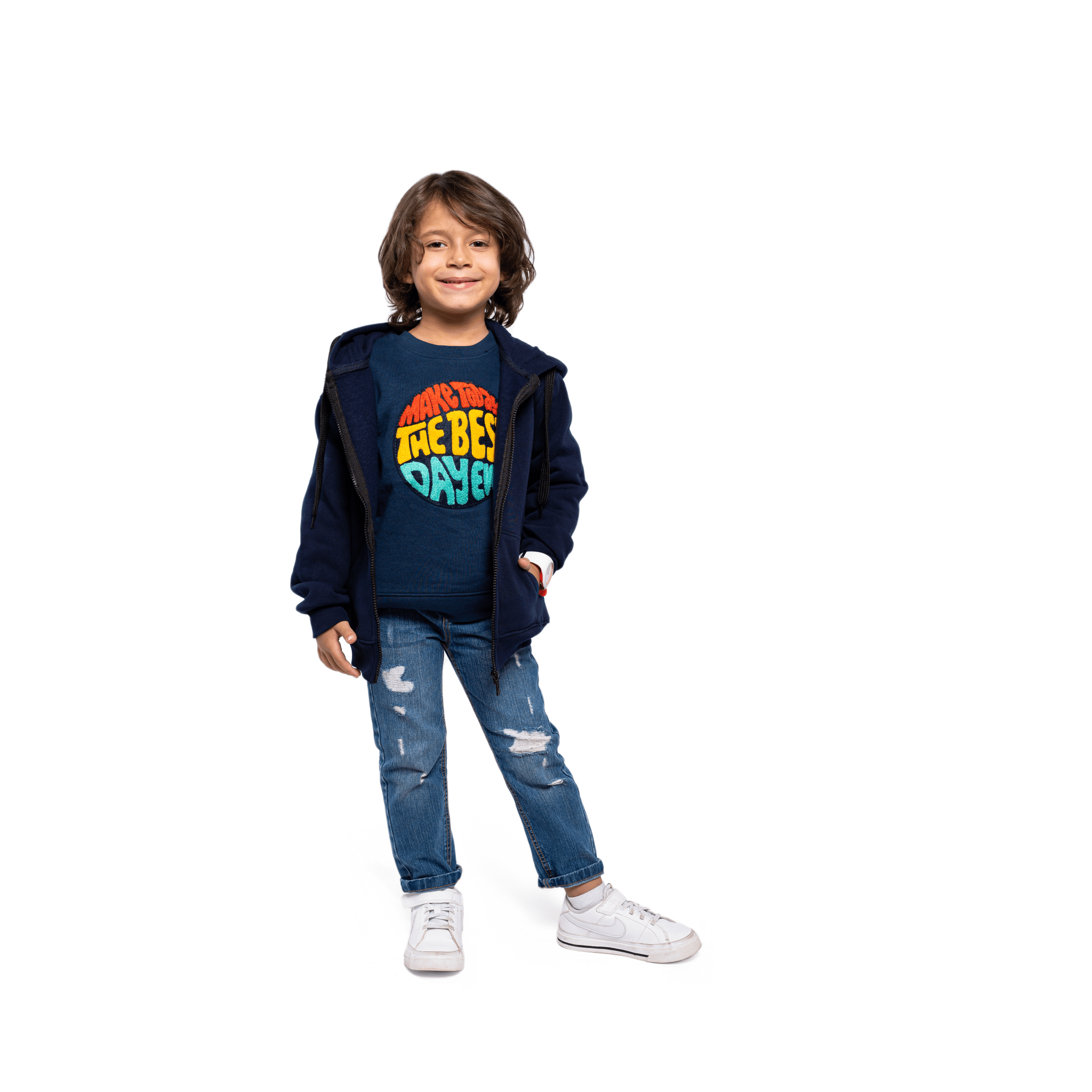 Winter23_KIDS Kids Sweatshirt Kids Sweatshirt - Dark Blue