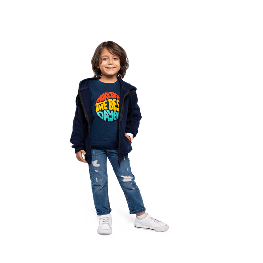 Winter23_KIDS Kids Sweatshirt Kids Sweatshirt - Dark Blue