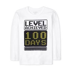 Winter23_KIDS Kids Sweatshirts Kids Place (Fall) Sweatshirt - White "level achieved"