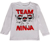 Winter23_KIDS Kids Sweatshirts Kids Place (Fall) Sweatshirt - White "Team Ninja"