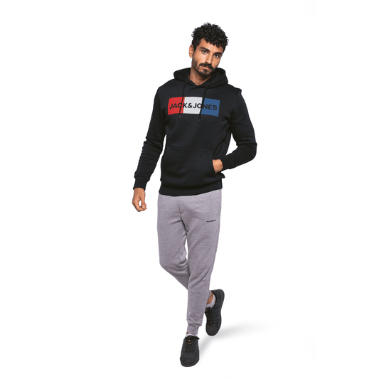 Winter23_MEN Men Pants Men Melton Sweatpants (slim-fit) - Grey