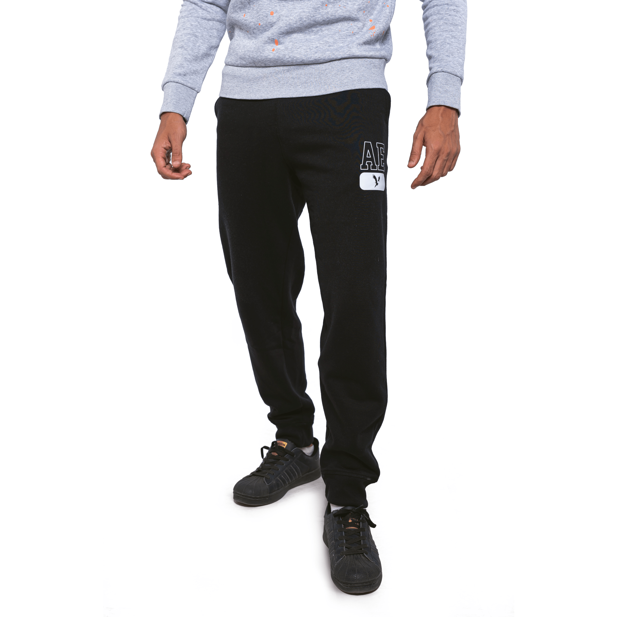 Winter23_MEN Men Pants Men Sweatpants - Black