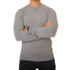 Winter23_MEN Men Pullover Men Basic Cotton Pullover - Grey