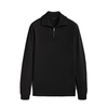 Winter23_MEN Men Pullover WOOL AND CASHMERE MOCK NECK SWEATER - BLACK