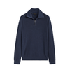 Winter23_MEN Men Pullover WOOL AND CASHMERE MOCK NECK SWEATER - DARK BLUE