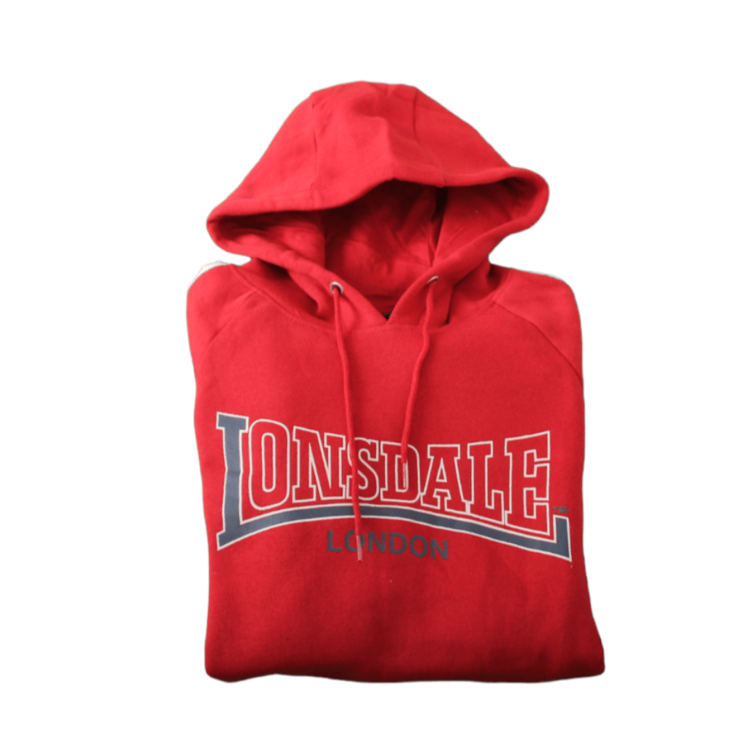 Winter23_MEN Men Sweatshirt Lonsdale London Men Hoodie - Red