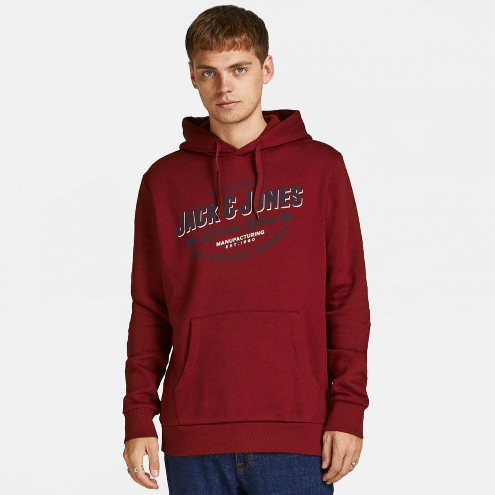 Winter23_MEN Men Sweatshirt M Men Sweatshirt - Red (blue font)