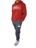 Winter23_MEN Men Sweatshirt Men Sweatshirt - Brick Red (white font)