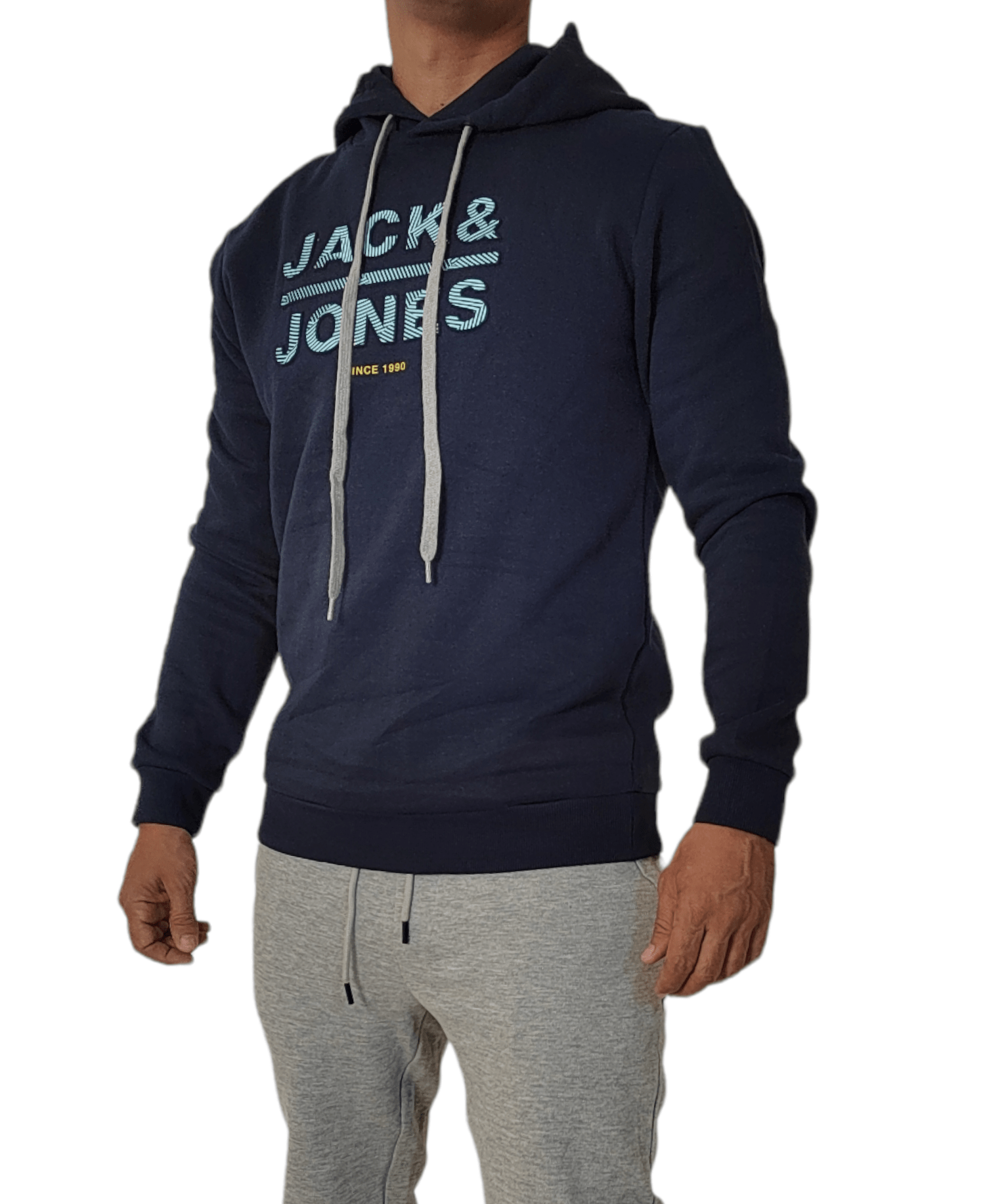 Winter23_MEN Men Sweatshirt Men Sweatshirt - Dark Blue (light blue font)