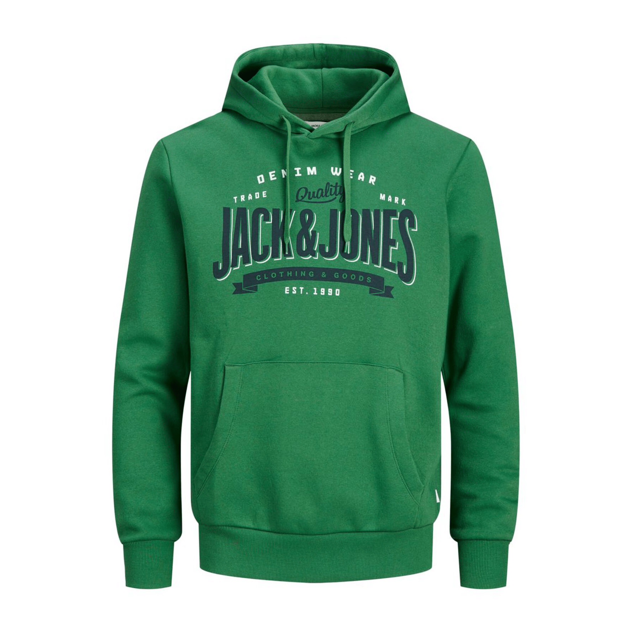 Winter23_MEN Men Sweatshirt Men Sweatshirt - Green (blue font)