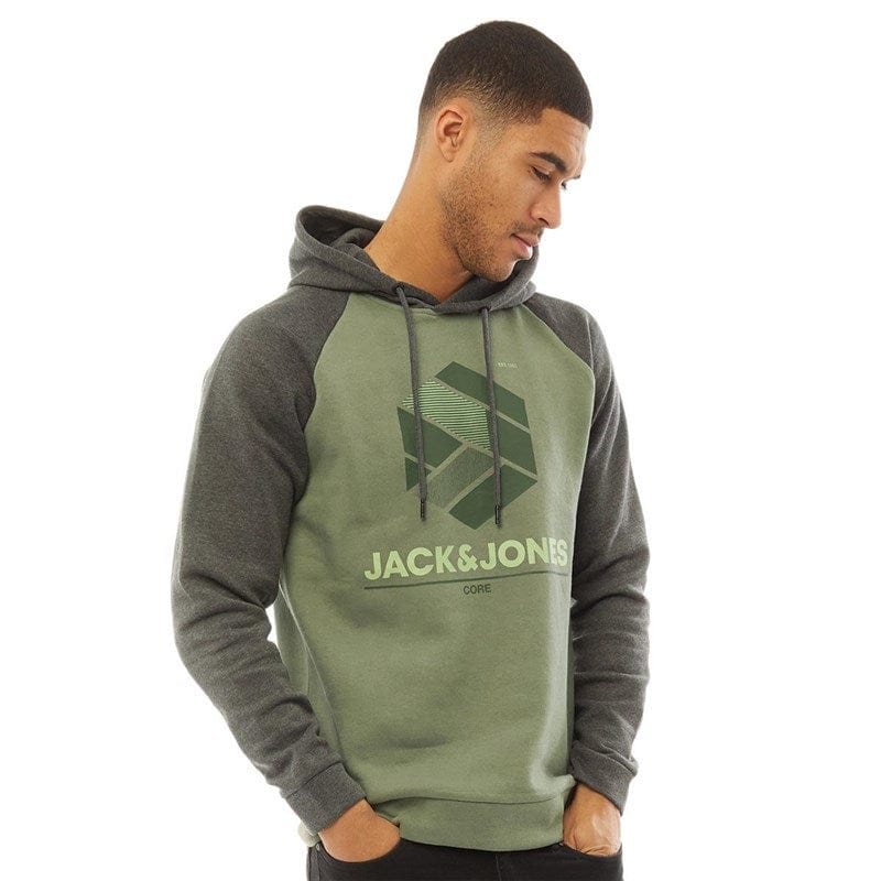 Winter23_MEN Men Sweatshirt Men Sweatshirt - Oil Green x Grey