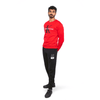 Winter23_MEN Men Sweatshirt Men Sweatshirt Round-neck  - Red