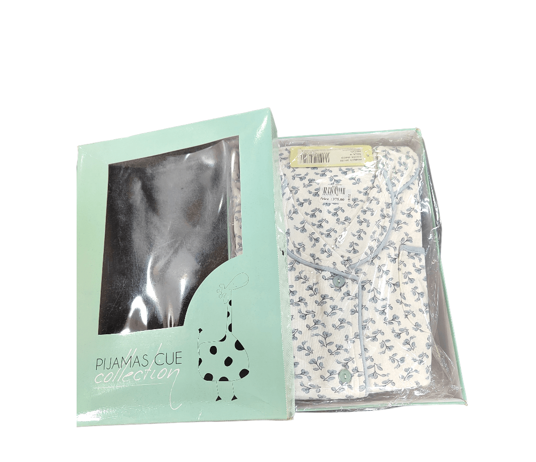 Winter23_WOMEN Pyjamas Women Cotton Pajama Set - Baby Blue