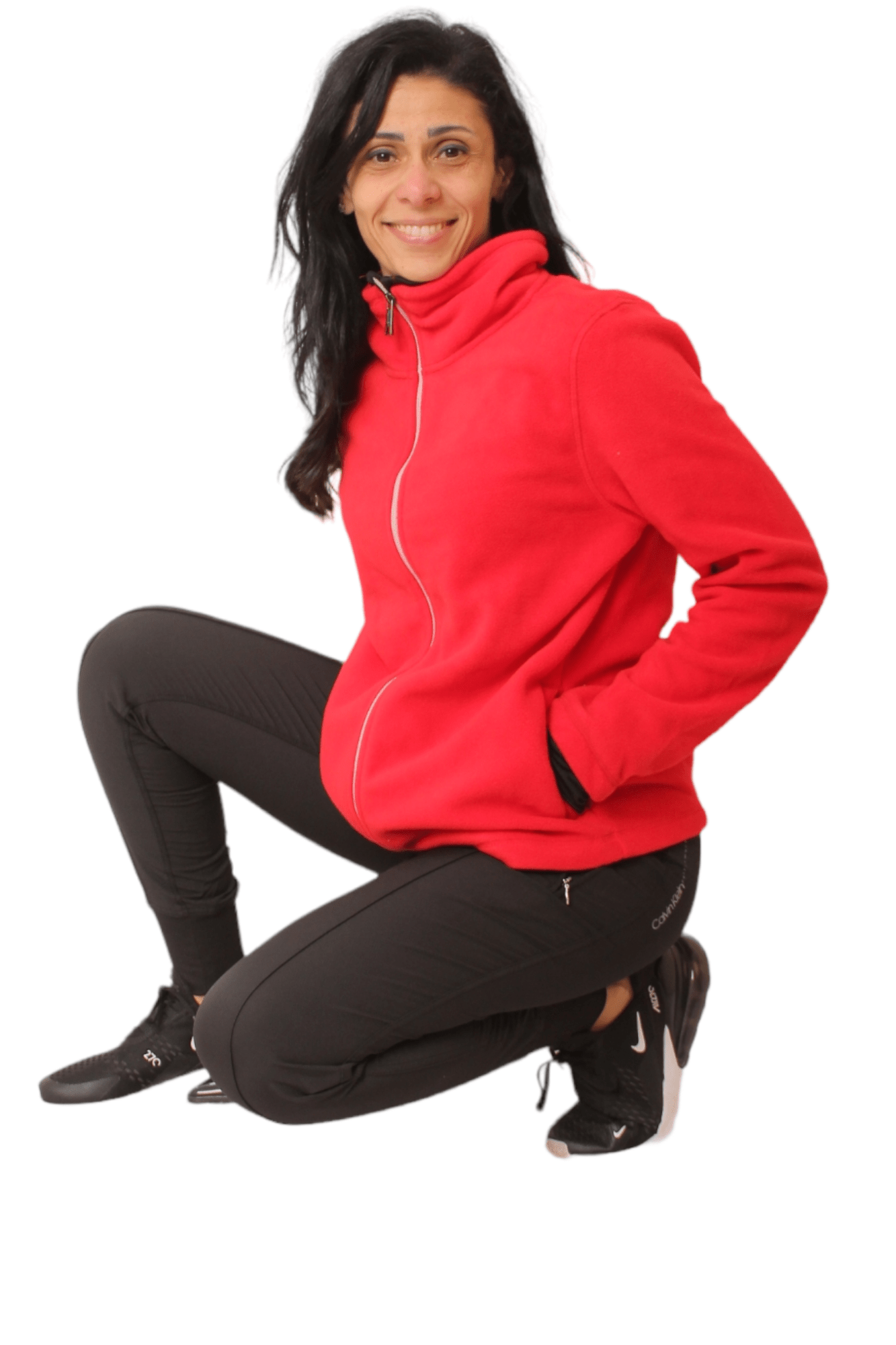 Winter23_WOMEN Summer Sale 23 Full Zipper Jacket - CK - Red