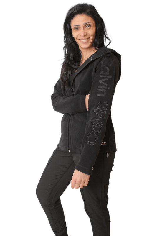Winter23_WOMEN Women Jacket Full Zipper Jacket - CK -  Black (Black zipper)