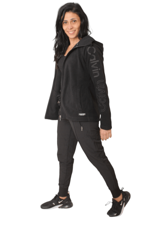 Winter23_WOMEN Women Jacket Full Zipper Jacket - CK -  Black (Black zipper)