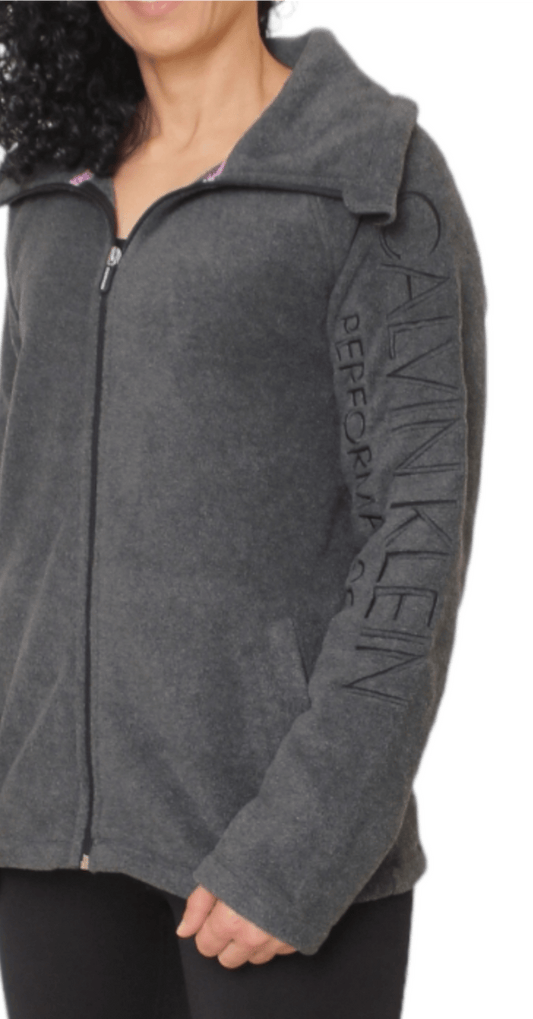 Winter23_WOMEN Women Jacket Full Zipper Jacket - CK -  Dark Grey 2