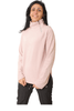 Winter23_WOMEN Women Jacket High Collar Sweatshirt - CK -  Pink