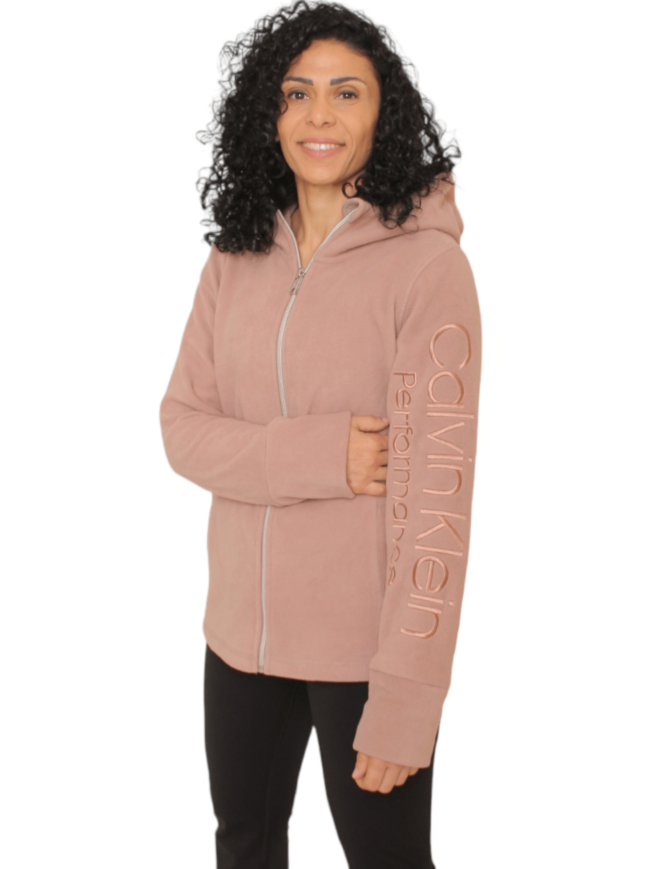Winter23_WOMEN Women Jacket Women Jacket Full Zipper - CK - Pink