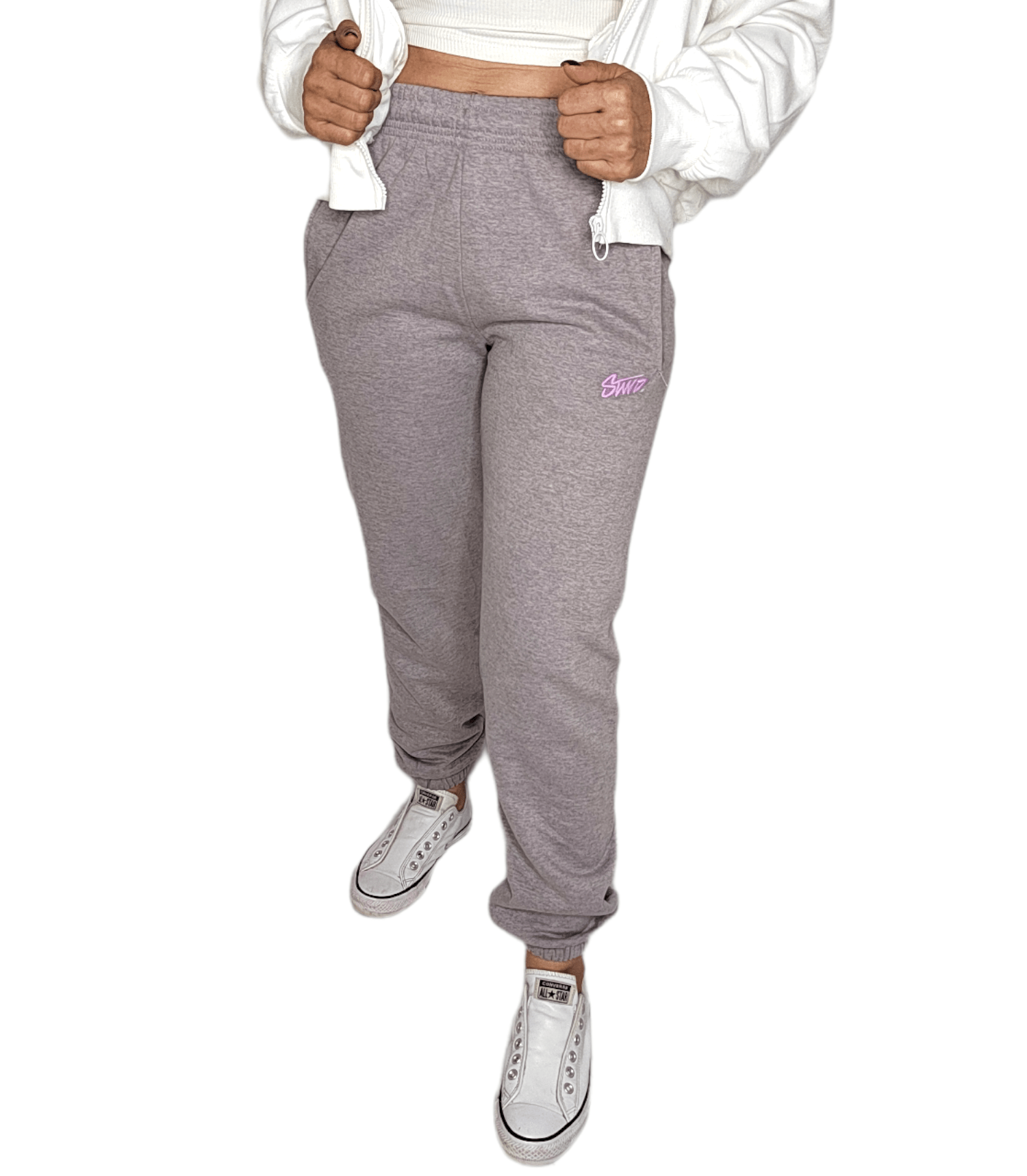 Winter23_WOMEN Women Pants Women Sweatpants - Purple