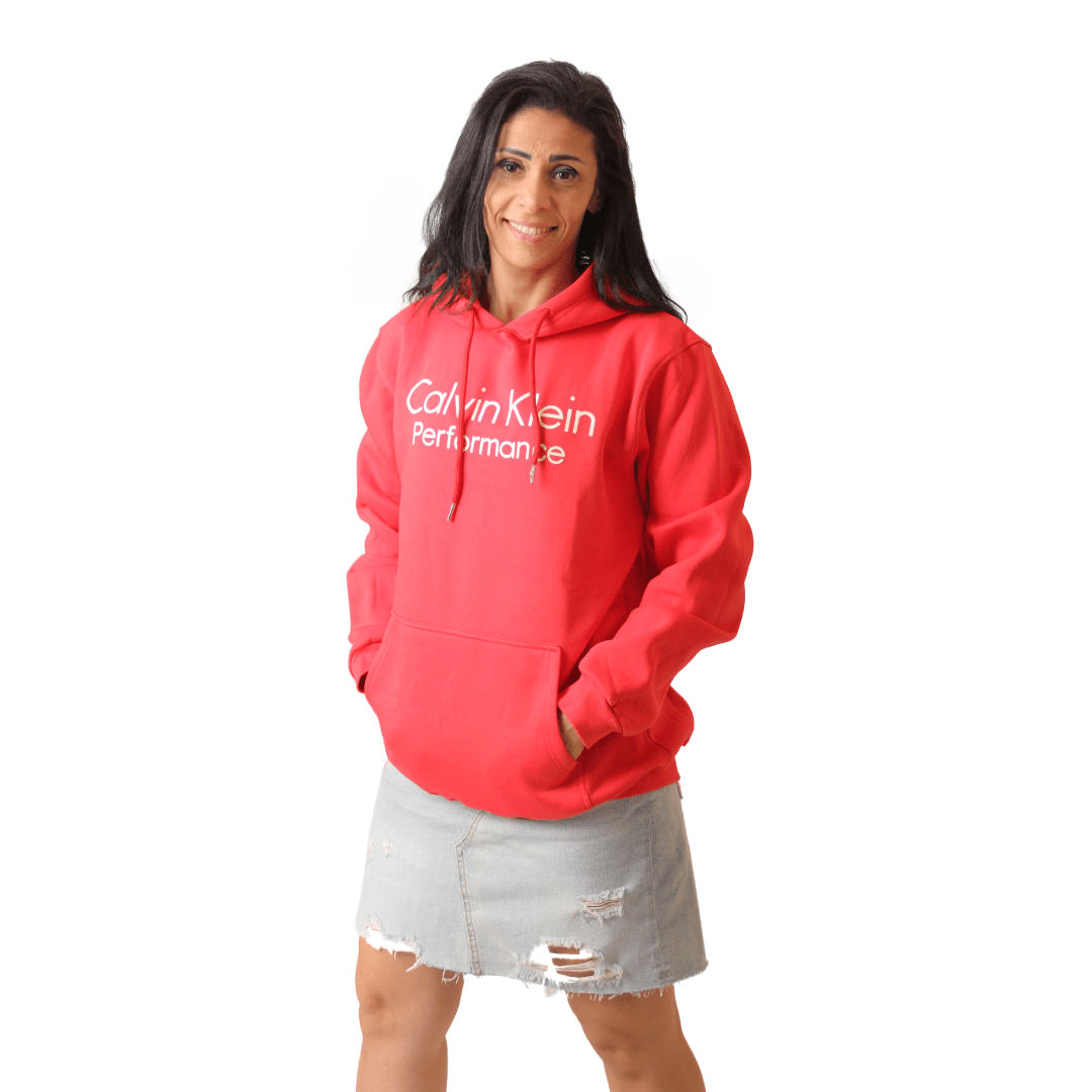 Winter23_WOMEN Women Pullover CK Women Hoodie (Oversized) - Red