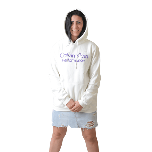 Winter23_WOMEN Women Pullover CK Women Hoodie (Oversized) - White