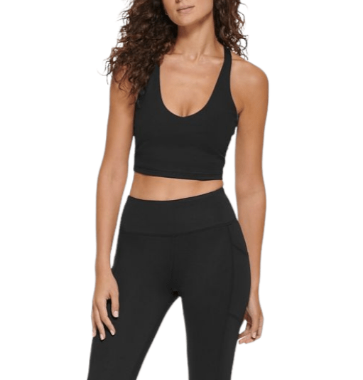 Winter23_WOMEN Women Pullover DKNY Sports Crop-top - Black