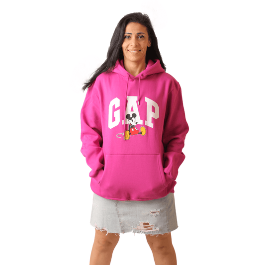 Winter23_WOMEN Women Pullover GAP X Mickey Women Hoodie (Oversized) - Purple