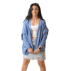 Winter23_WOMEN Women Pullover Short knitted wool blend Cardigan - Baby Blue