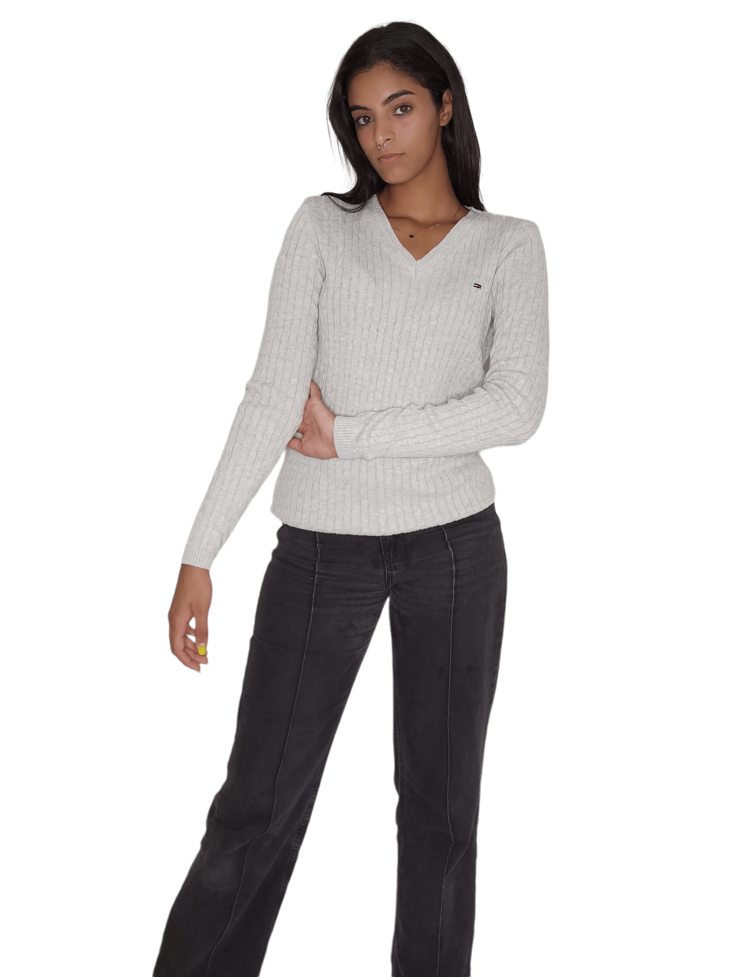 Winter23_WOMEN Women Pullover Women Light Pullover - Light Grey