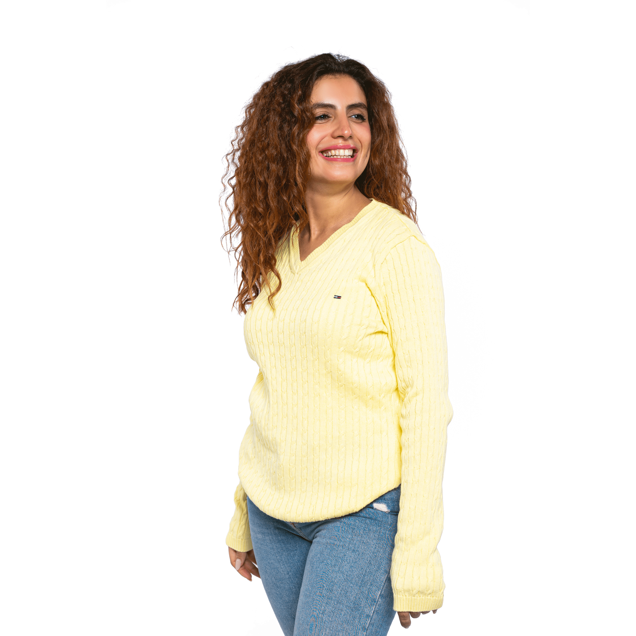 Winter23_WOMEN Women Pullover Women Light Pullover - Yellow