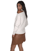 Winter23_WOMEN Women Pullover Women Off-Shoulder Pullover - Beige