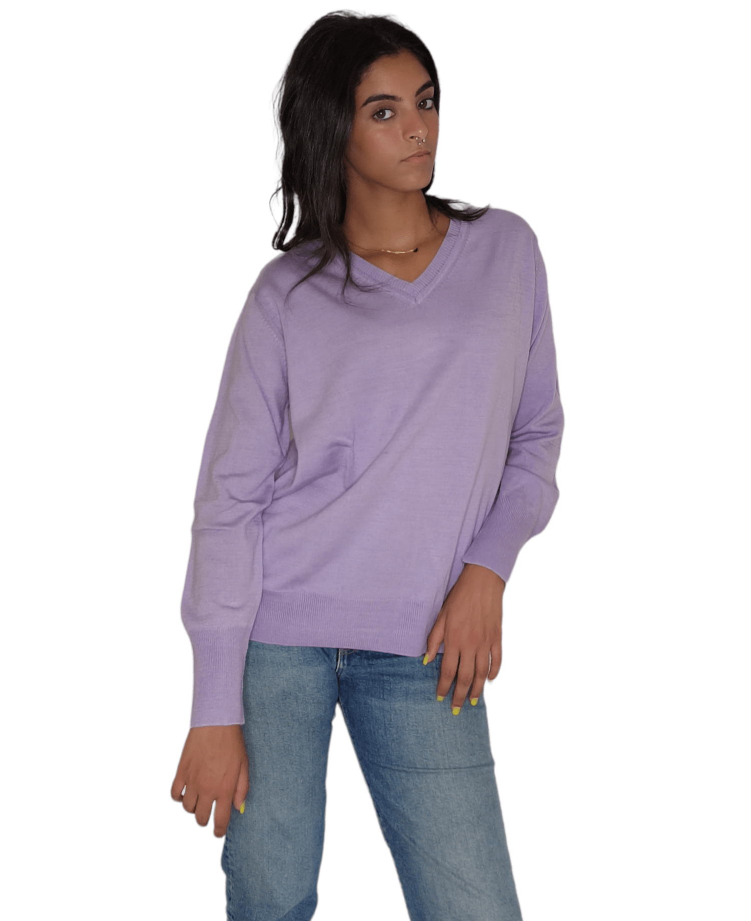 Winter23_WOMEN Women Pullover Women Pullover - Light Purple