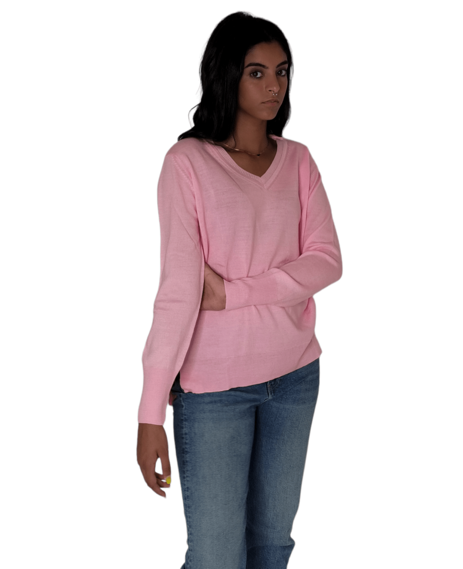 Winter23_WOMEN Women Pullover Women Pullover - Pink