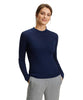 Winter23_WOMEN Women Pullover Women Round-Collar Pullover (buttons on sleeve) - Black