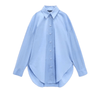 Winter23_WOMEN Women Shirt Women Shirt (Oversized) - Baby Blue