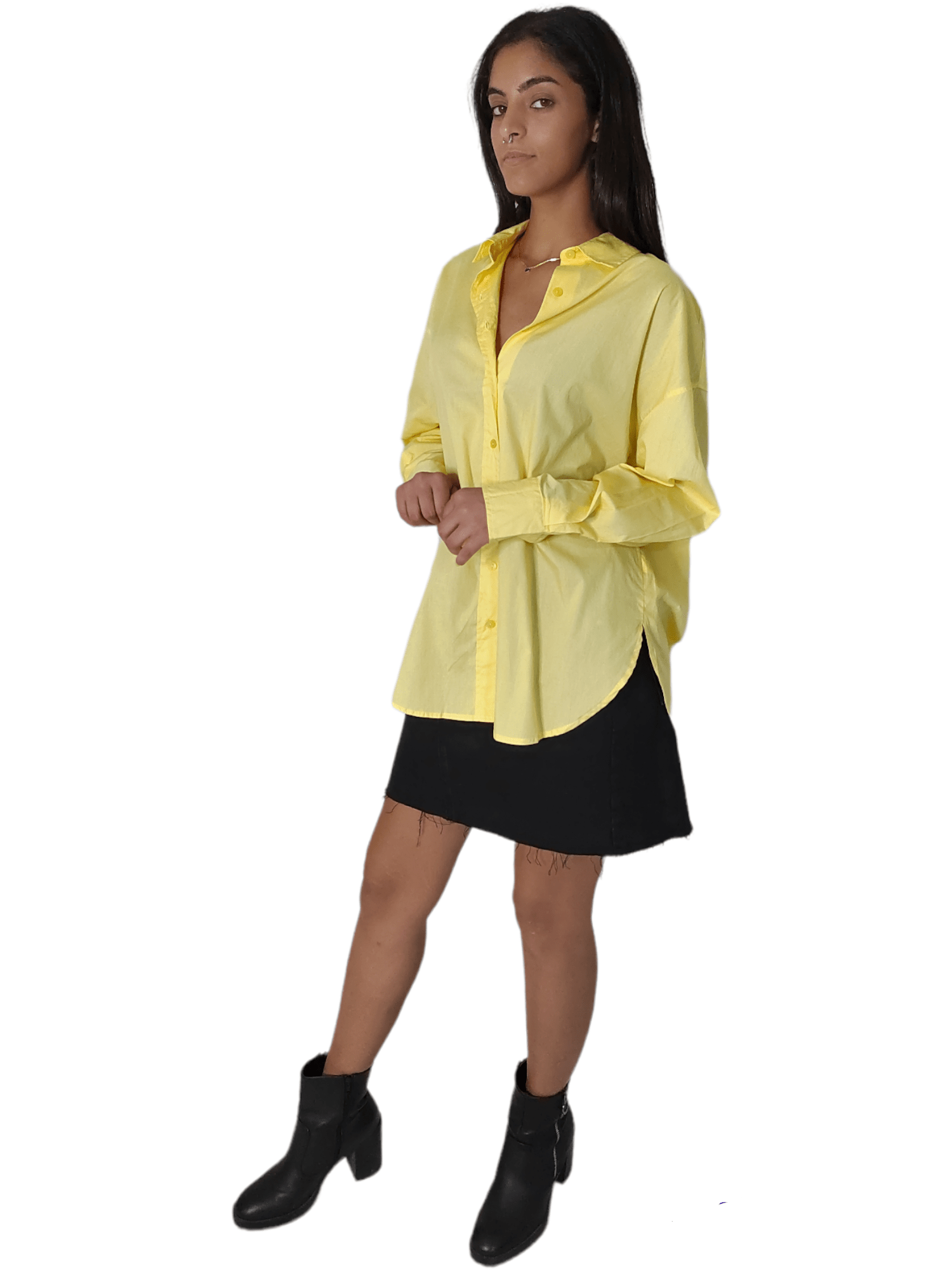 Winter23_WOMEN Women Shirt Women Shirt (Oversized) - Yellow