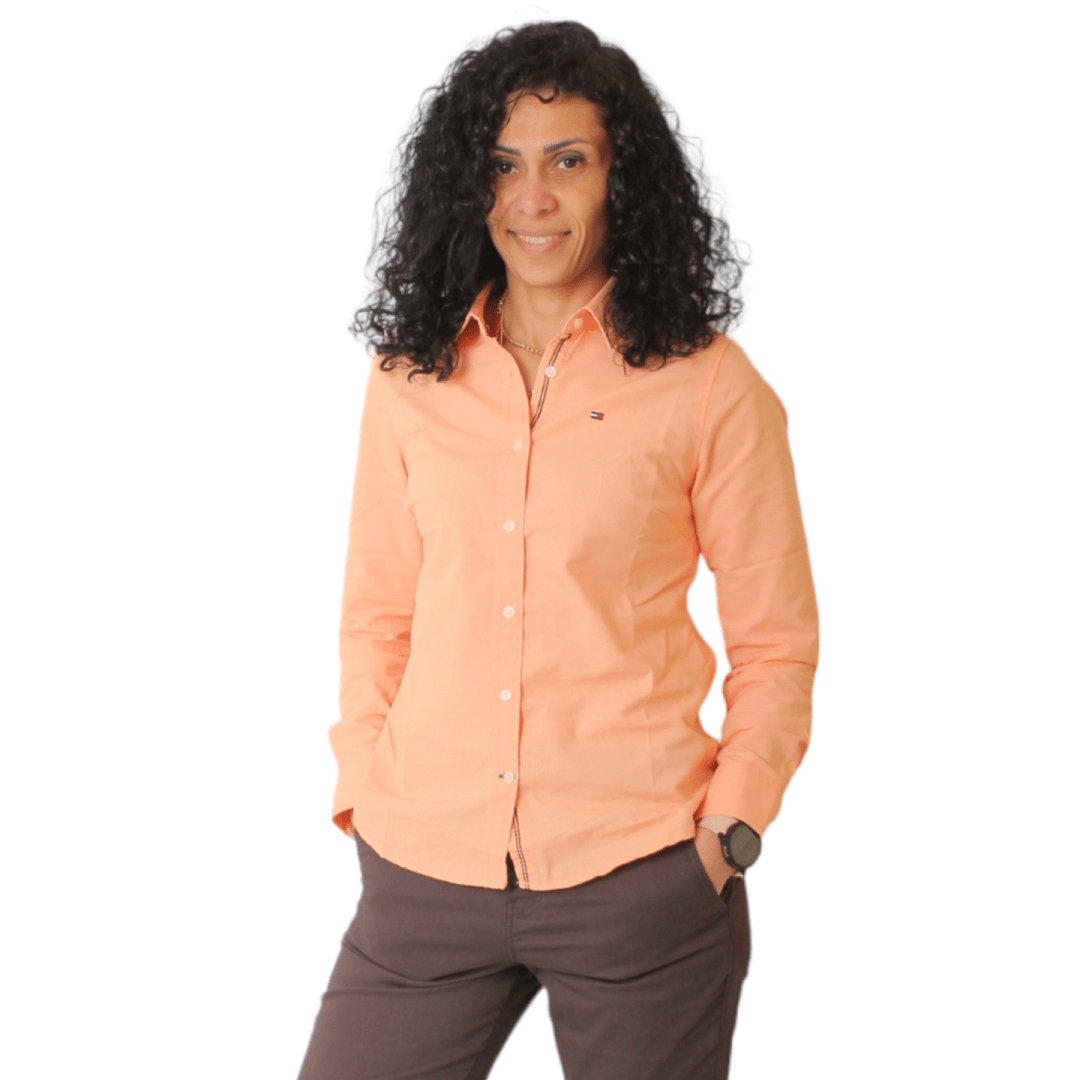 Winter23_WOMEN Women Shirts Shirt - New Basic Shirt - Saumon